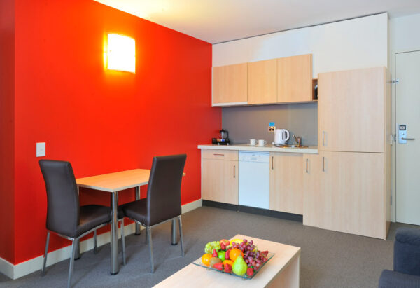 Metro Apartments on Bank Place Melbourne One Bedroom Kitchen