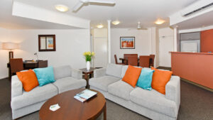 Metro Advance Apartments & Hotel Darwin Darwin Two Bedroom Apartment Lounge