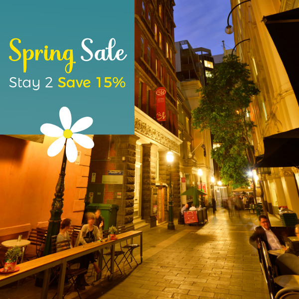 spring sale at metro apartments on bank place melbourne