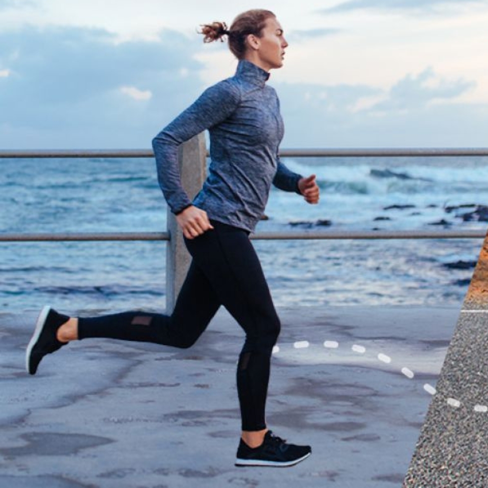 Running on Beach